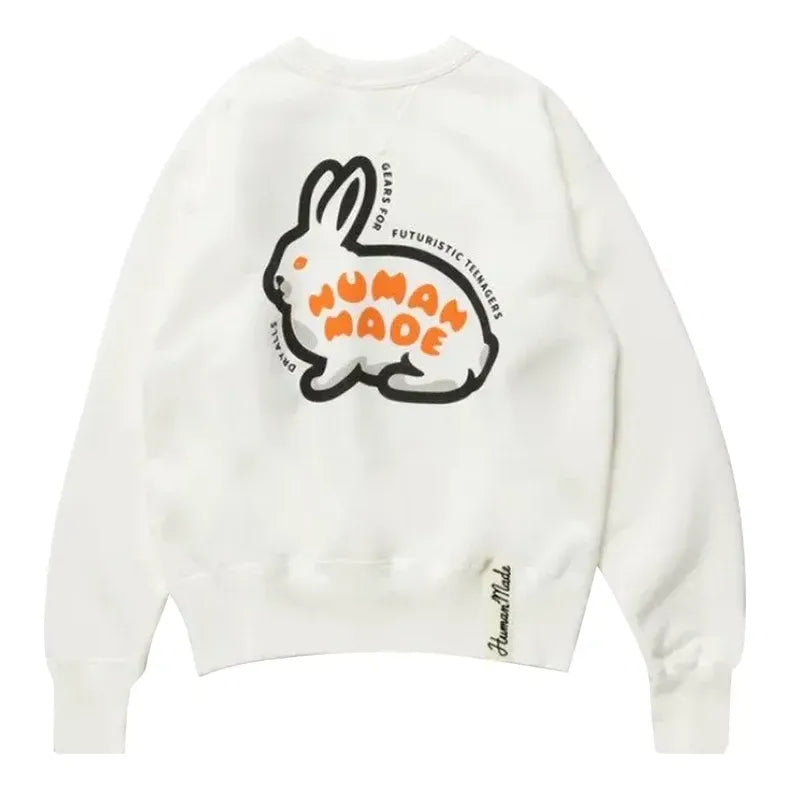 

Свитер HUMAN MADE Crewneck Rabbit Sweatshirt 'White', белый