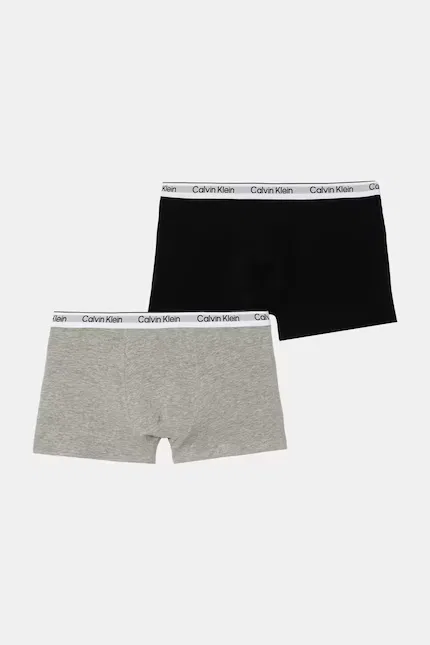 Боксеры детские хлопковые 2 шт Calvin Klein Underwear, серый