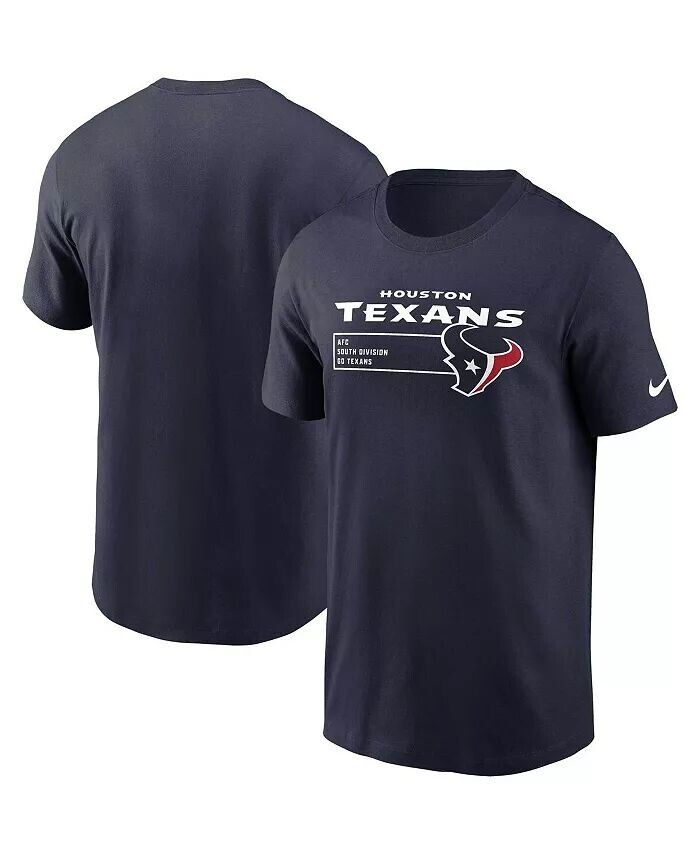 

Мужская темно-синяя футболка Houston Texans Division Essential Nike, синий