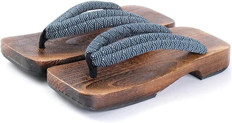 

Сандалии GHYUB вьетнамки, деревянные сабо для женщин, деревянные сандалии сабо для мужчин, вьетнамки на двух ремешках, японские традиционные плоские тапочки (Цвет: разноцветный, Размер: EUR43) Ghyubyer