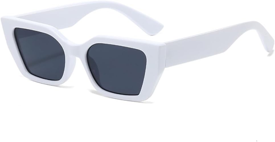 

Солнцезащитные очки UV400 с двухцветными градиентными линзами «кошачий глаз» и леопардовым принтом, подходят для женщин и мужчин, для бега и активного отдыха UYPTK, White Gray