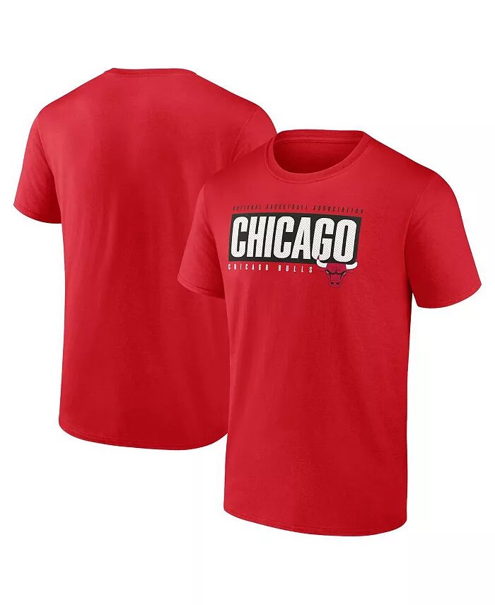 

Футболка мужская красная Chicago Bulls Box Out Fanatics