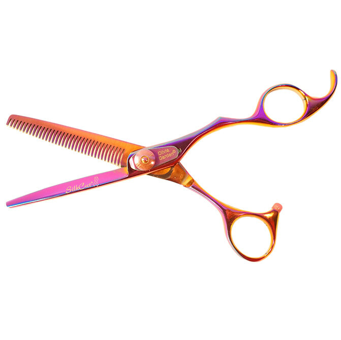 

Olivia Garden SilkCut Rainbow 6,35 дюйма | Парикмахерские филировочные утюжки