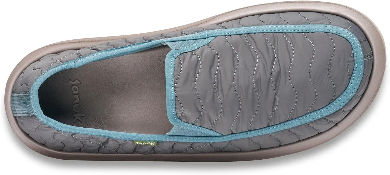 Лоферы Sanuk Donny Quilted, сине-серый — фото 3
