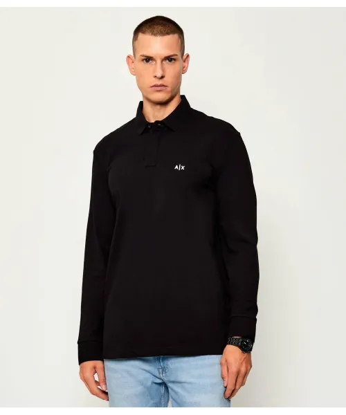 

Футболка поло Regular fit Armani Exchange, черный