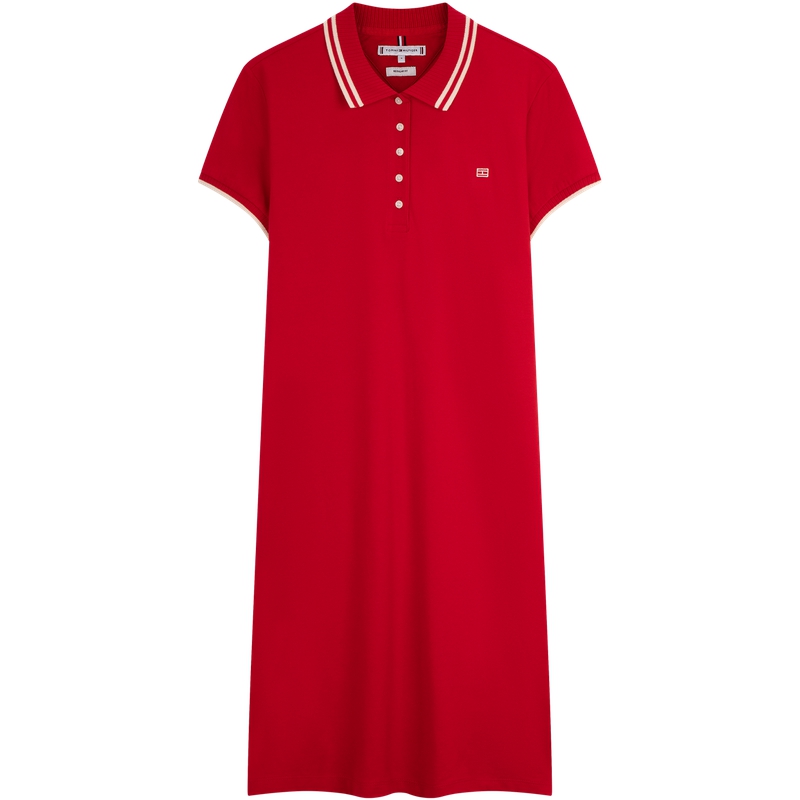 

Женское платье с коротким рукавом Tommy Hilfiger, true красный xlg