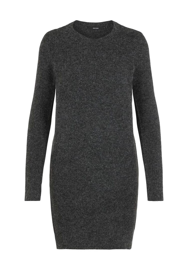 

Короткое платье-свитер с ребристыми манжетами для женщин VERO MODA, черный