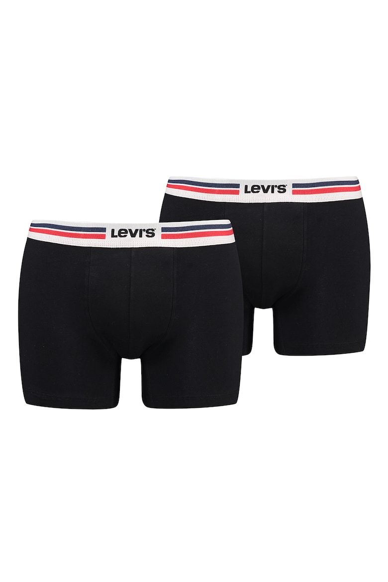 

Боксеры с логотипом на талии, 2 пары Levi'S, красный