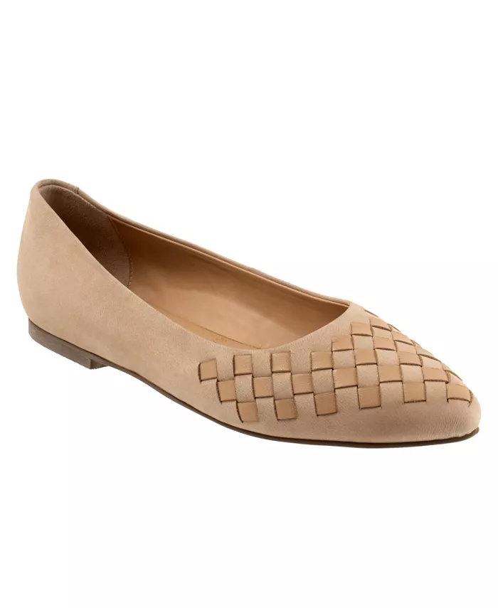 Estee Woven Туфли на плоской подошве Trotters, загар/бежевый