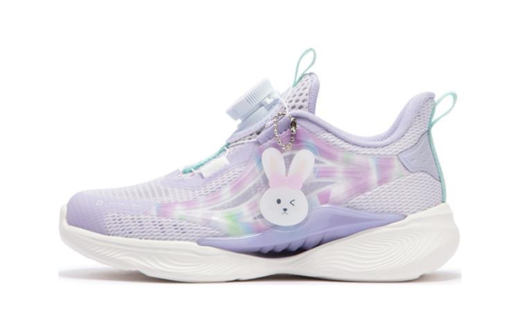 

XTEP Кроссовки для бега Qing Feng 5.0 с амортизацией и воздухопроницаемостью, низкие, светло-фиолетовые, для детей от 3 до 7 лет