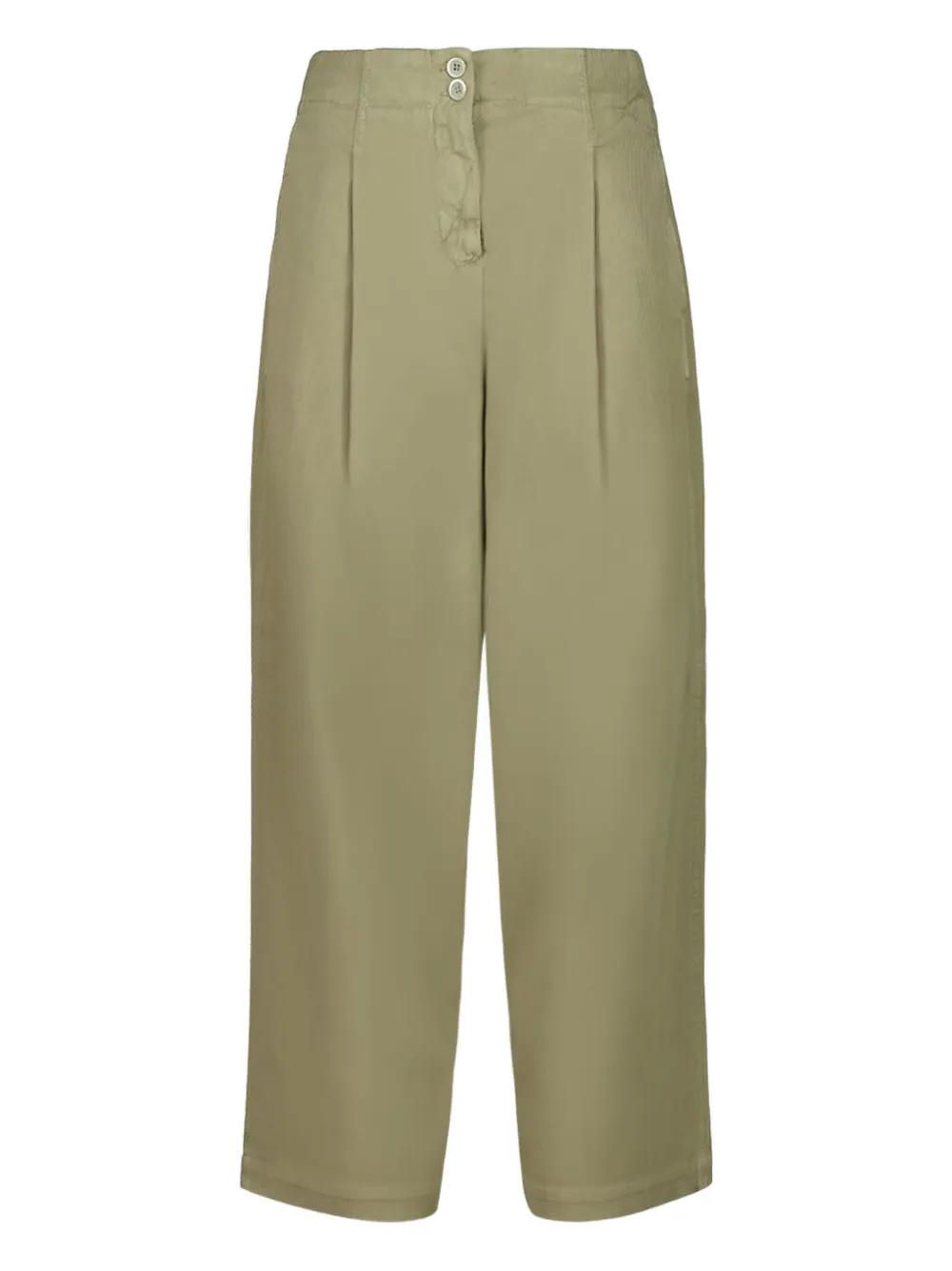 

Плиссированные брюки на пуговицах 120% Lino, зеленый