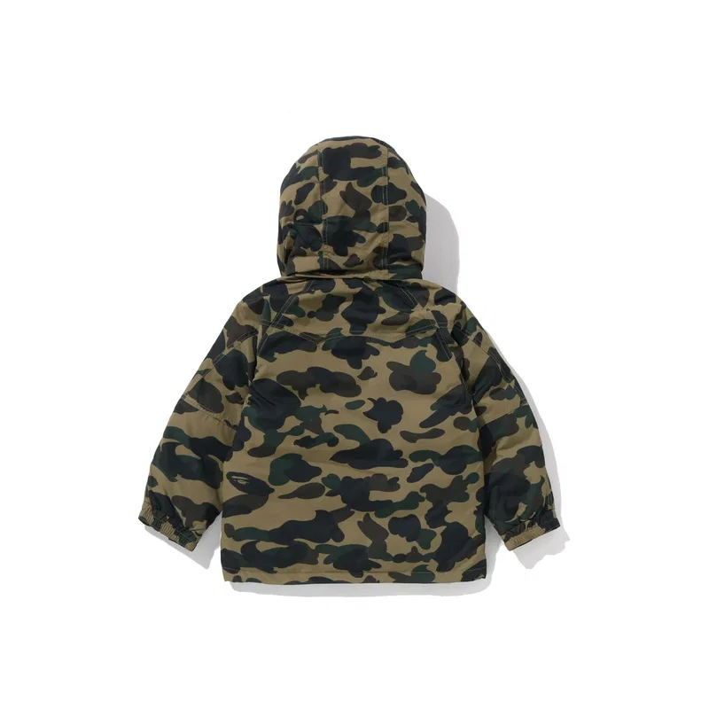 Пуховик детский A BATHING APE оранжевый — фото 4