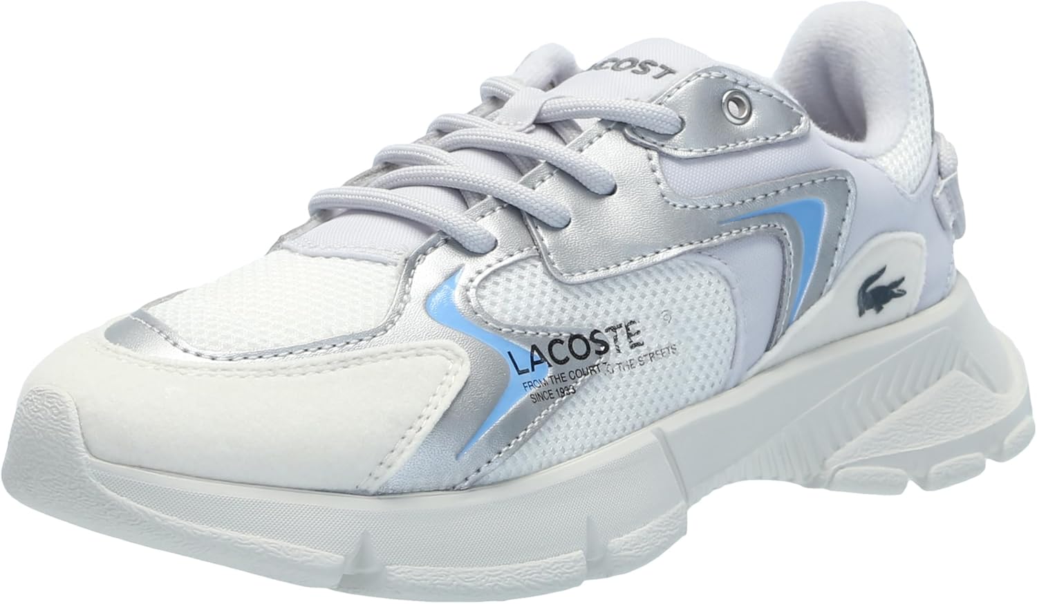 

Laceste Baby-Boy's Infant's L003 Neo кроссовки Lacoste, Contrast Light Grey/Silver