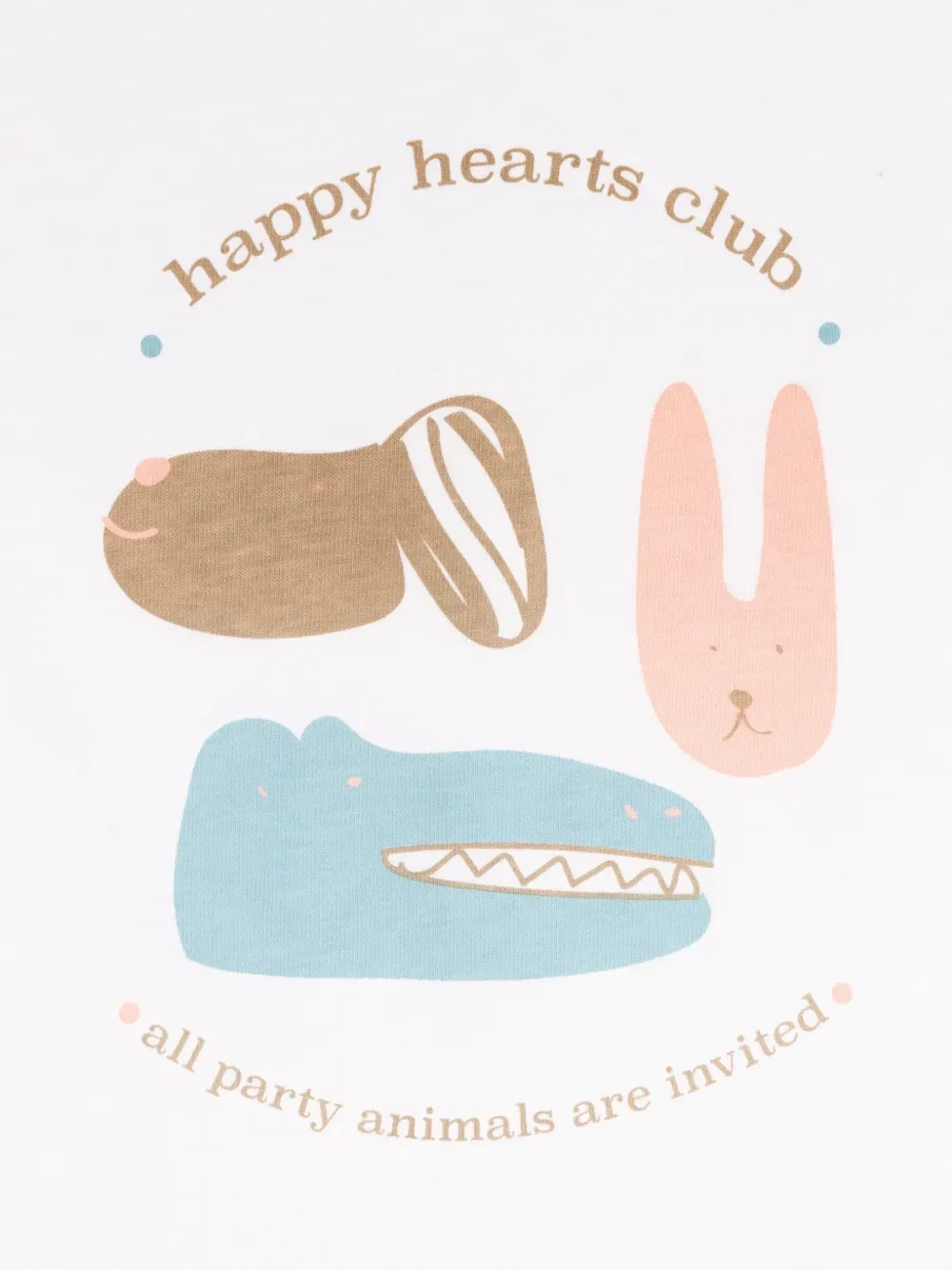 Футболка с графическим принтом "Party animals" Knot, белый — фото 3