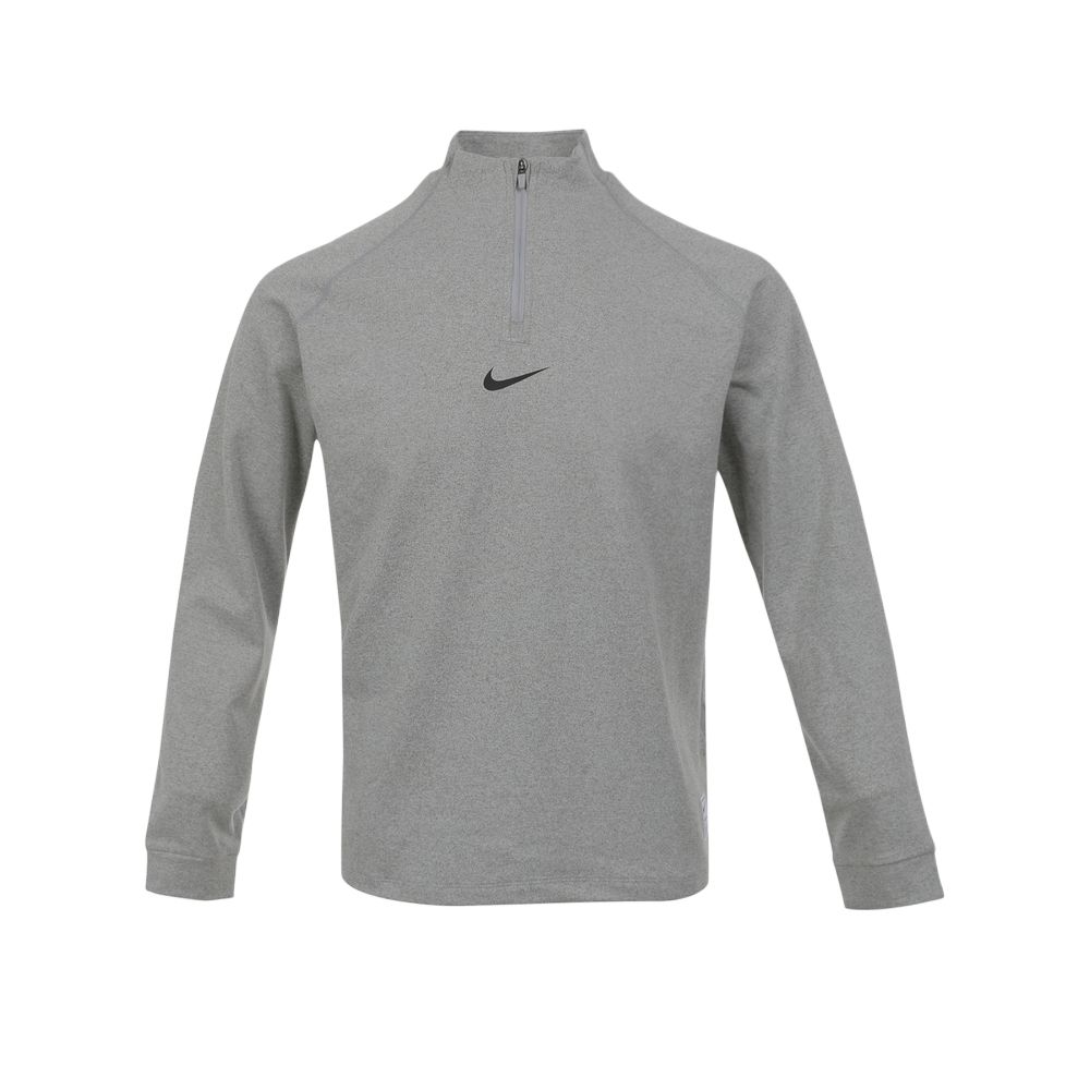 

Детская футболка со стоячим воротником, средней высоты Nike, серый