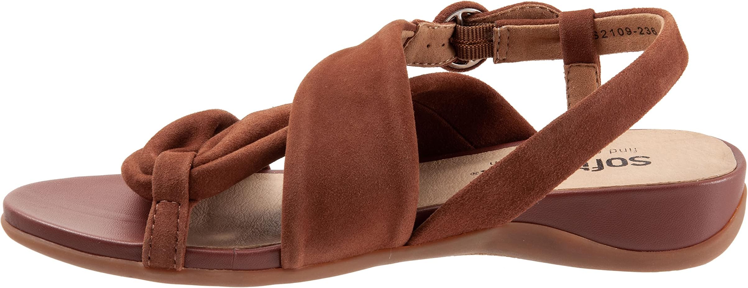 Сандалии SoftWalk Women's Tieli, Brown Toffee Suede — фото 4