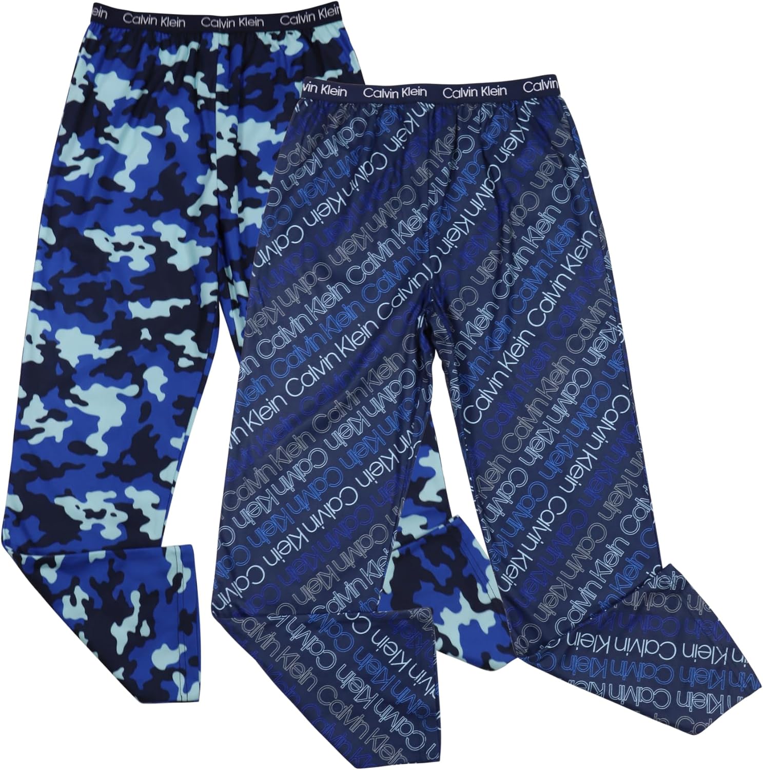 

Пижамные штаны Calvin Klein для мальчиков, супермягкие, с начесом, микро, 2 шт., Ck Camo