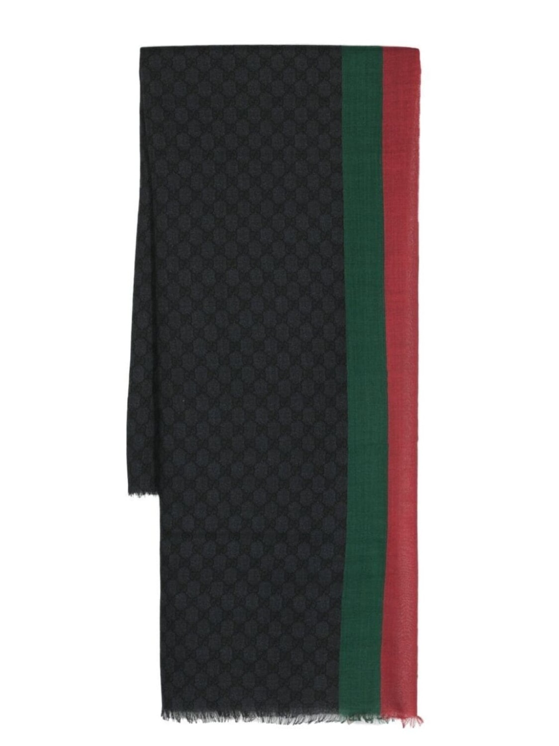 

Gucci шерстяной шарф с логотипом Interlocking G, черный
