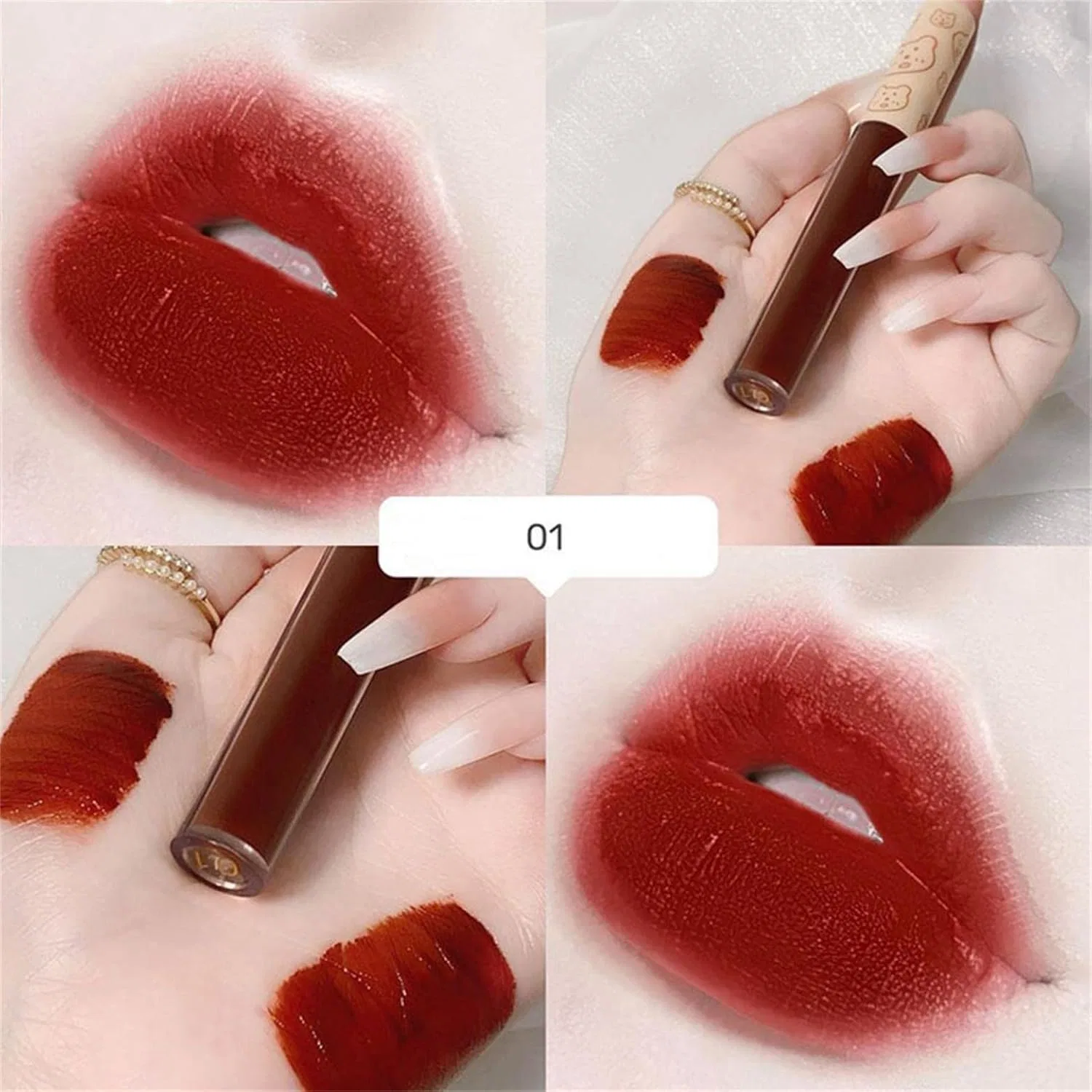 Набор тинтов для губ Watery Tint Trip Air Sensation Lip Tint Set of 4 Foreted — фото 3