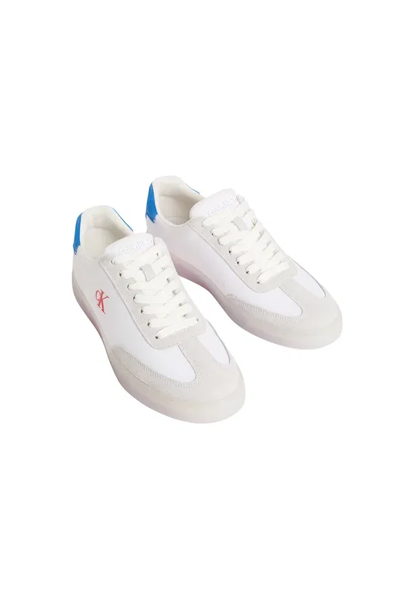 Кроссовки Brooke signature logo trainers Calvin Klein, цвет светло-серый с лазурно-синим и оранжевым — фото 2