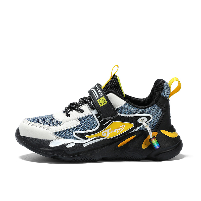 

Кроссовки для бега низкие детские Cushioning Rebound Abrasion Resistant PROTECTCAMEL, черный желтый