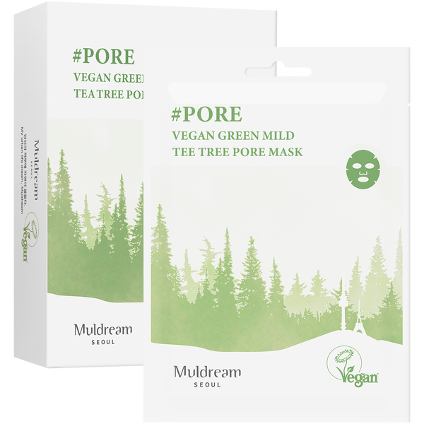 

Успокаивающая тканевая маска для лица, 25 мл Muldream Vegan green mild