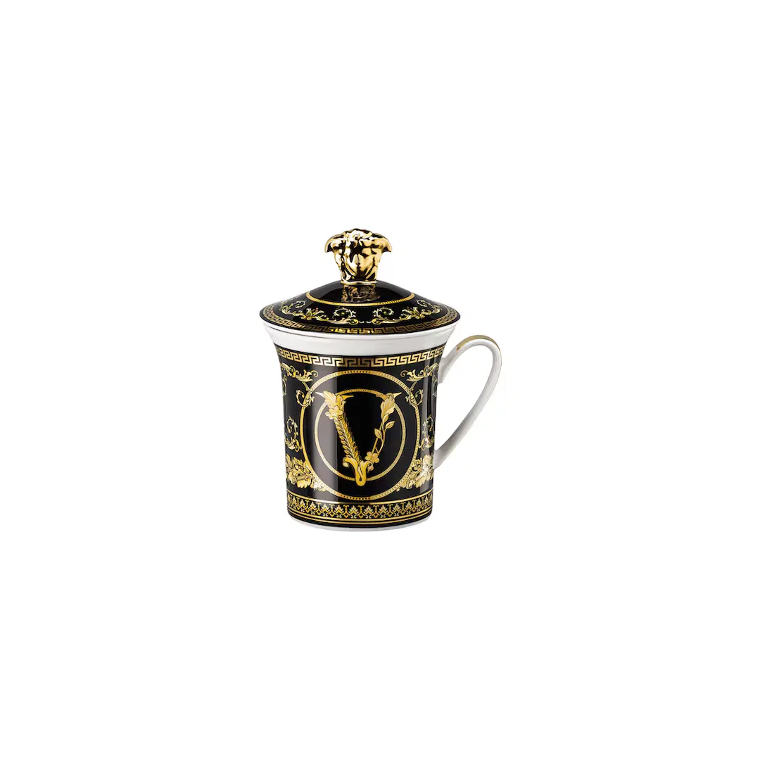 

Кружка с крышкой Virtus Versace 30 Years Edition, черный