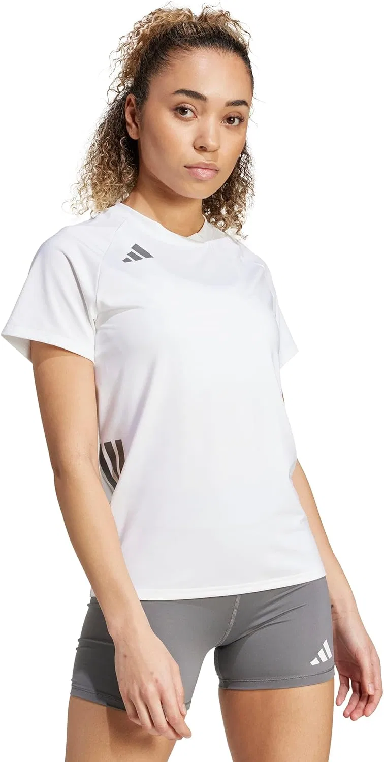 Волейбольная джерси с коротким рукавом adidas, белый — фото 3