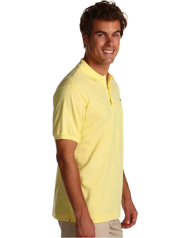 Поло Lacoste Short Sleeve Classic Pique Polo Shirt, желтый — фото 4