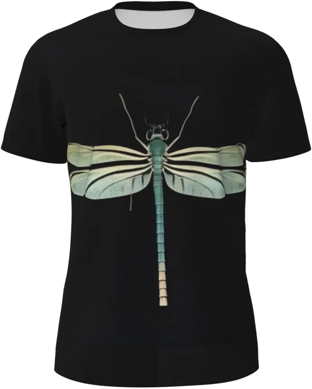 

Футболка Dragonfly Black мужская с коротким рукавом, сетчатая, спортивная KOPOSTYZT