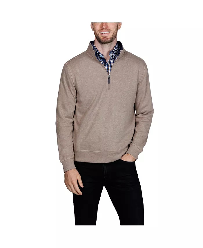 

Мужская водолазка French Rib с застежкой до четверти Tailorbyrd, коричневый