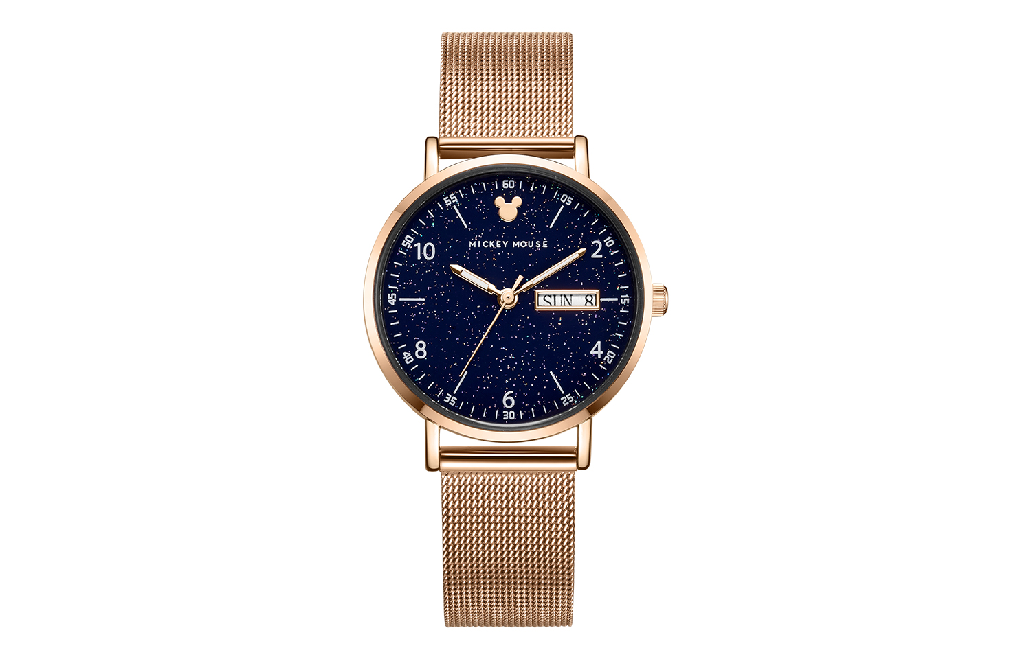 

Disney Часы Mickey Series Quartz Movement Metal Strap Watch Women's Watch Blue Dial, MK-11319RG1