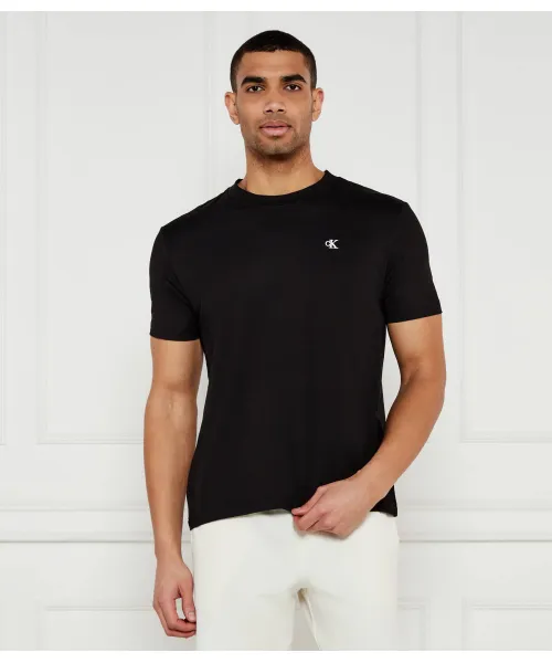 

Футболка с засечками Regular fit Calvin Klein Jeans, черный