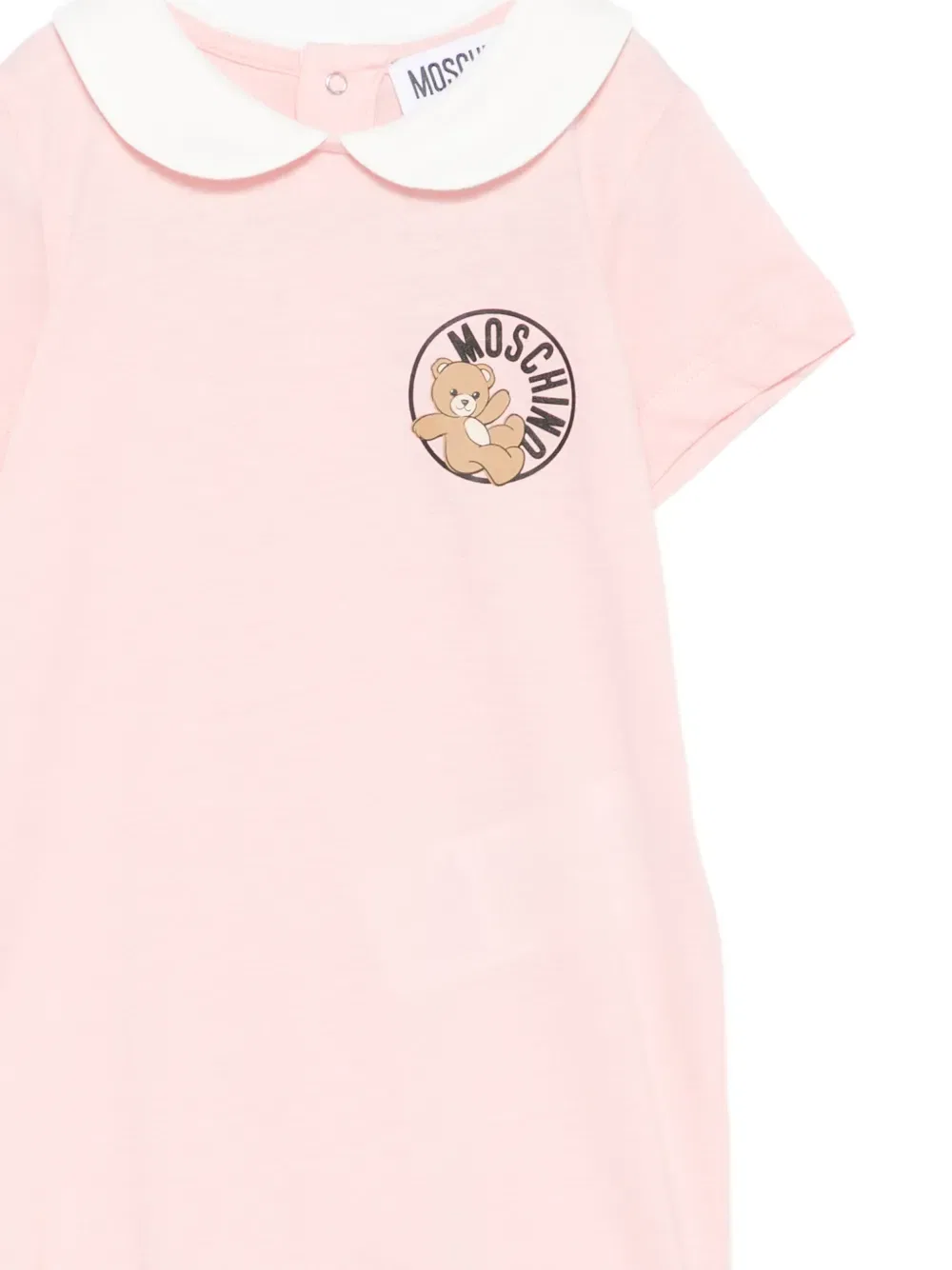 Комбинезон с графическим принтом Moschino Kids, розовый — фото 3