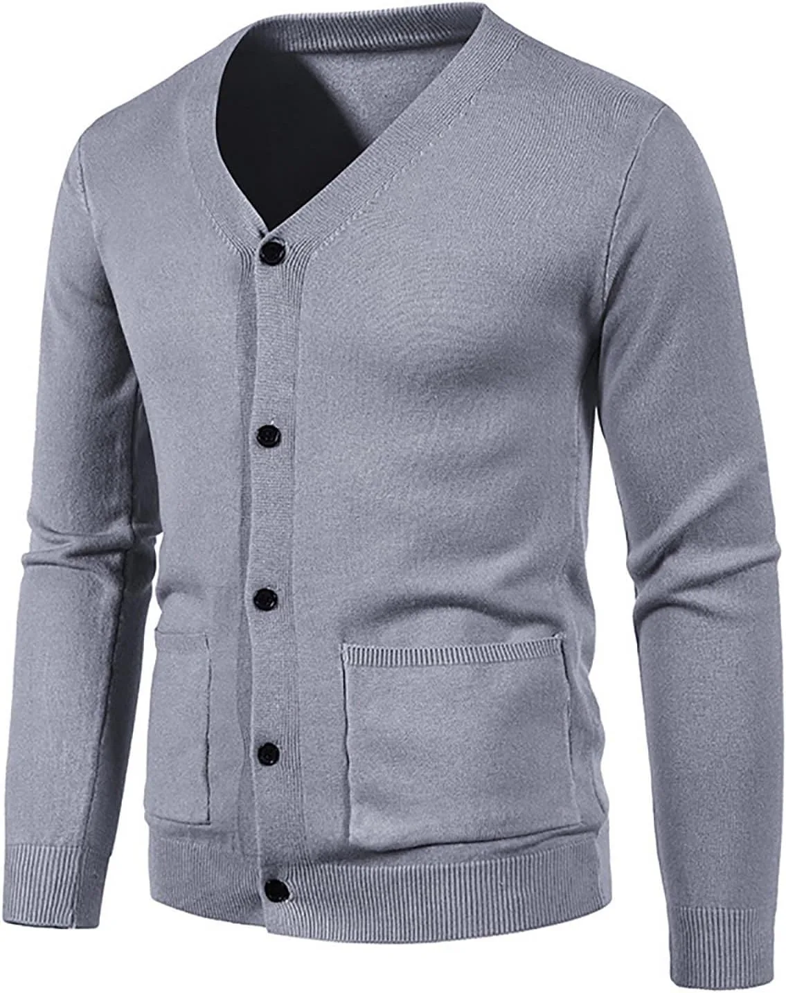 

Мужской кардиган с V-образным вырезом Casual Slim Fit