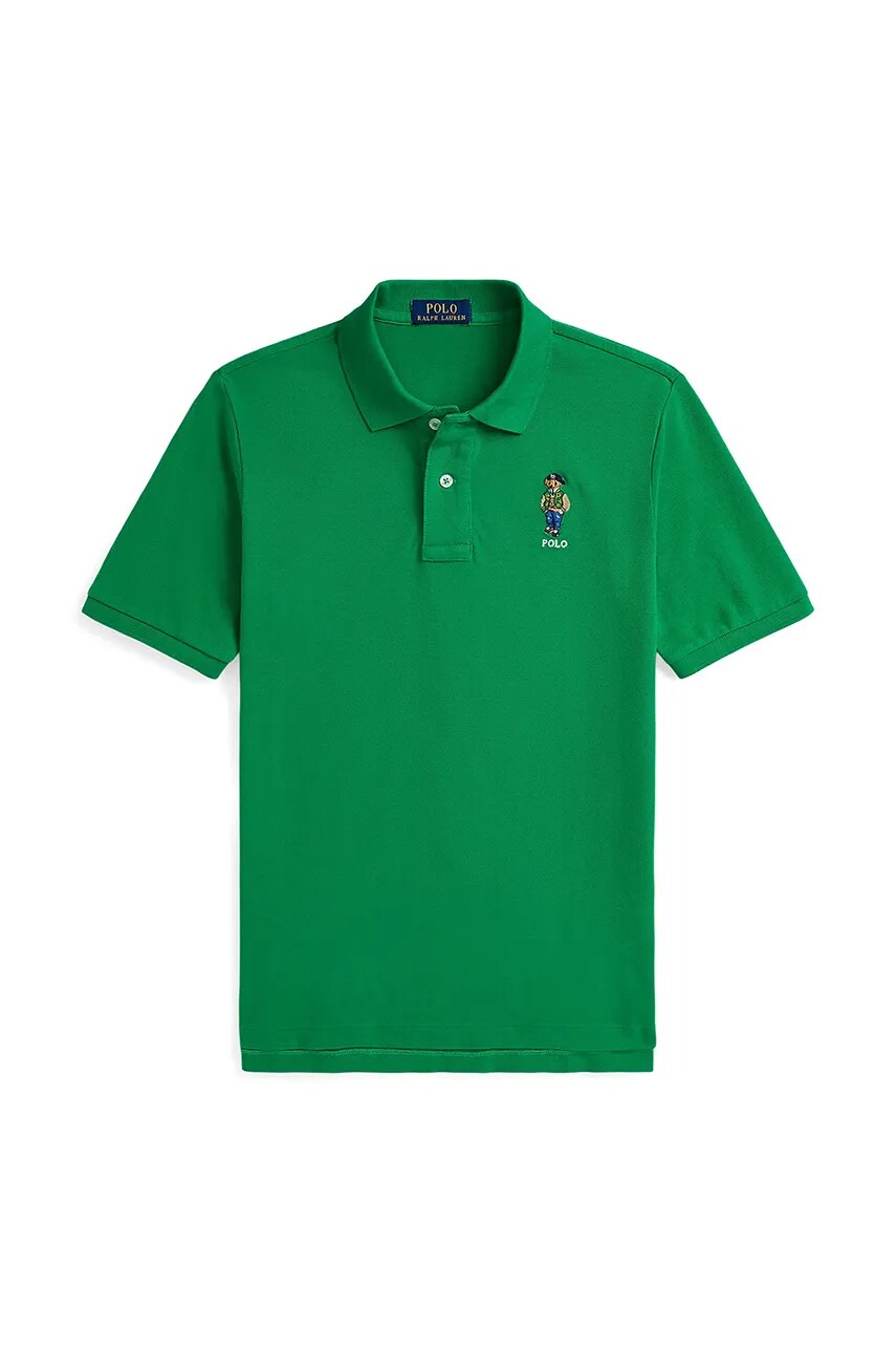 

Хлопковое поло для детей Polo Ralph Lauren, зеленый