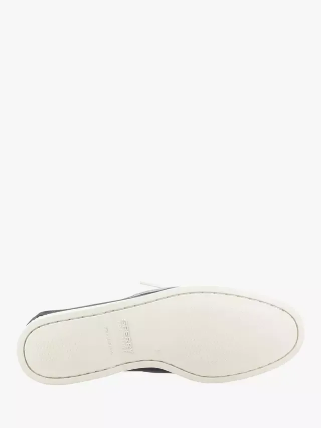 Оригинальные кожаные мокасины с двумя люверсами Sperry, Navy — фото 4