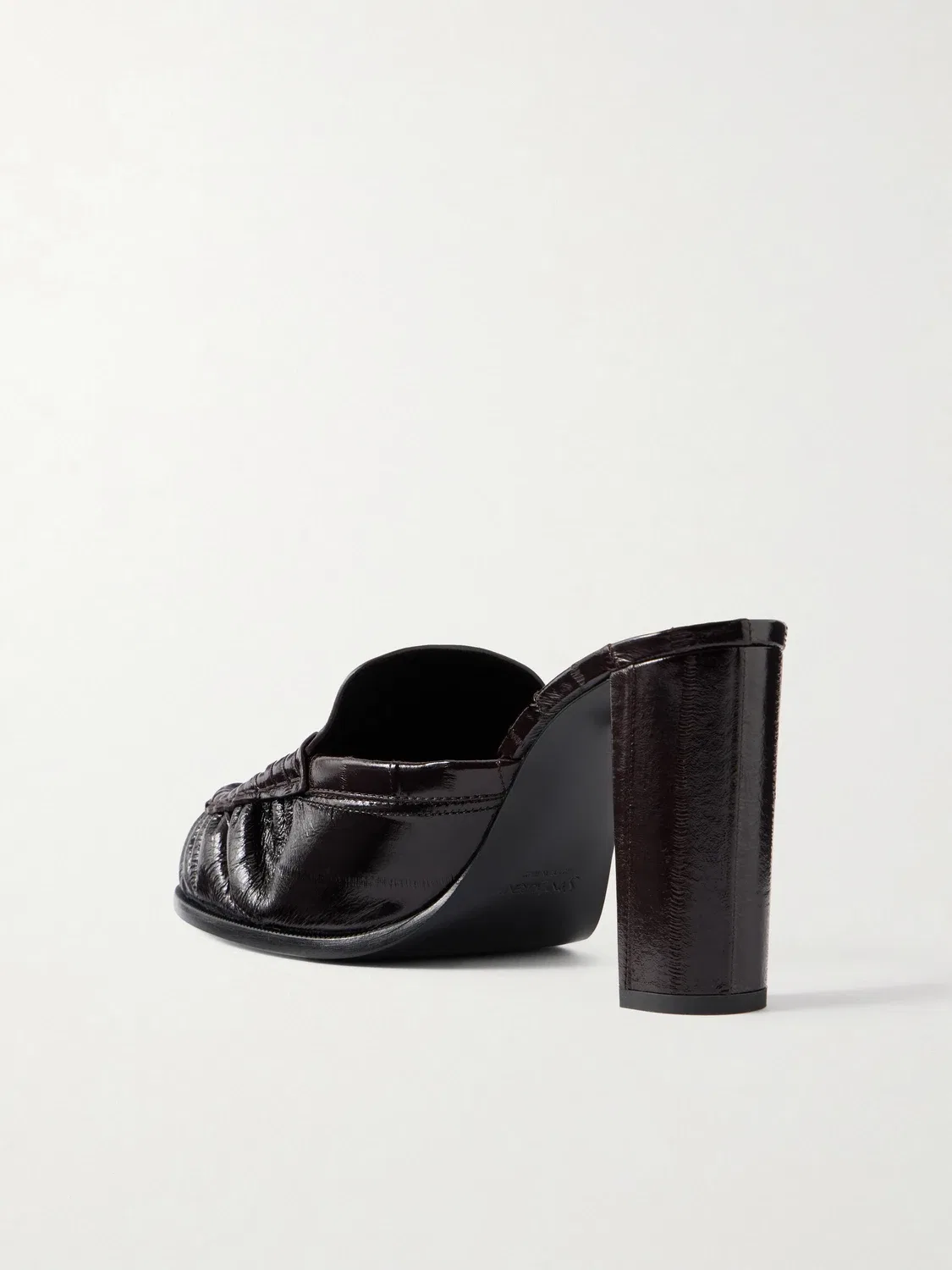 Туфли-лоферы из угря Le Loafer SAINT LAURENT, коричневый — фото 3