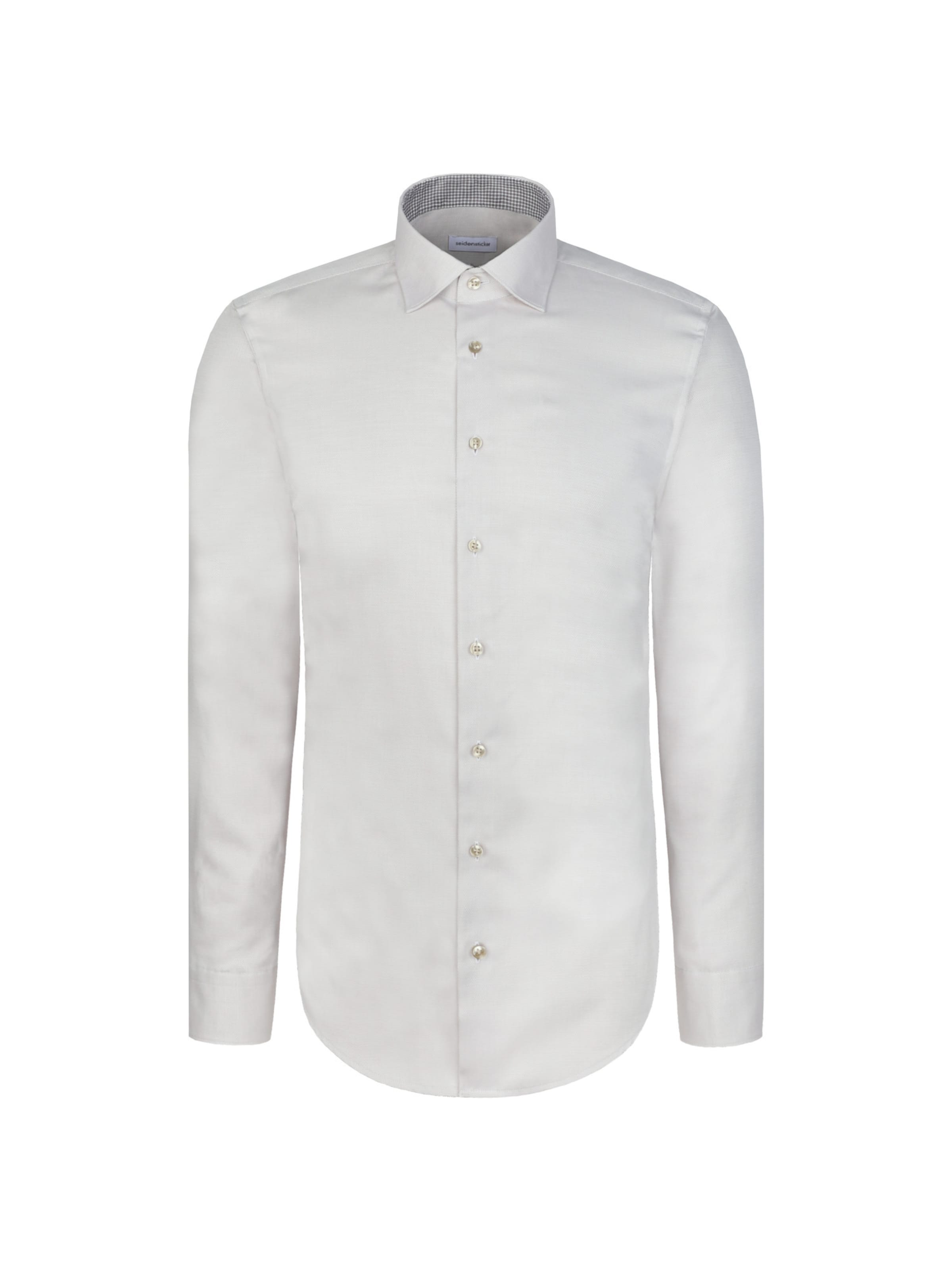 

SEIDENSTICKER Рубашка для делового стиля Slim fit 'SMART ESSENTIALS' в бежевом цвете