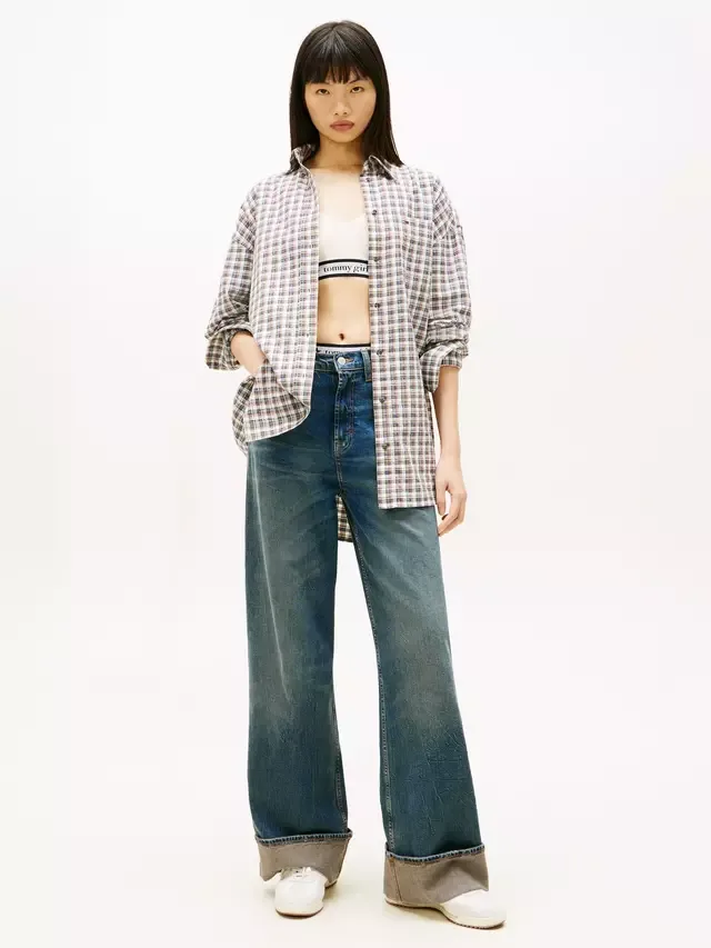 Джинсы Tommy Jeans Claire Wide Leg, темно-синие Tommy Hilfiger — фото 2