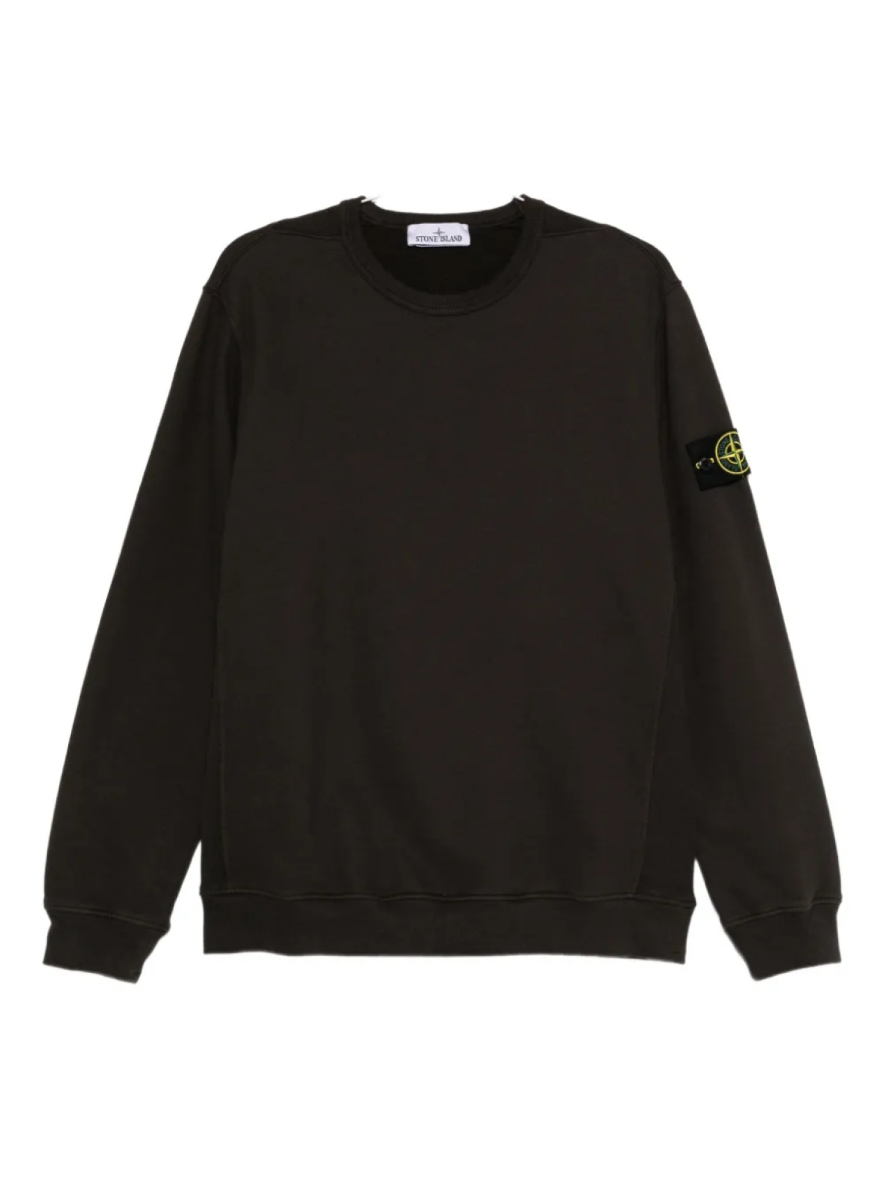 

Толстовка с круглым вырезом и нашивкой-логотипом Stone Island, серый
