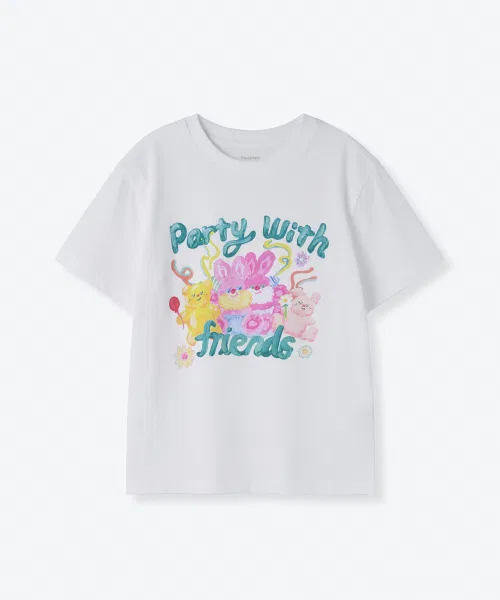Детская футболка MUSINSA STANDARD KIDS Friends Relaxed T-shirt — фото 2