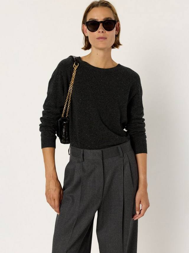 

Кардиган из шерсти эвгении с длинными рукавами и круглым вырезом Gerard Darel