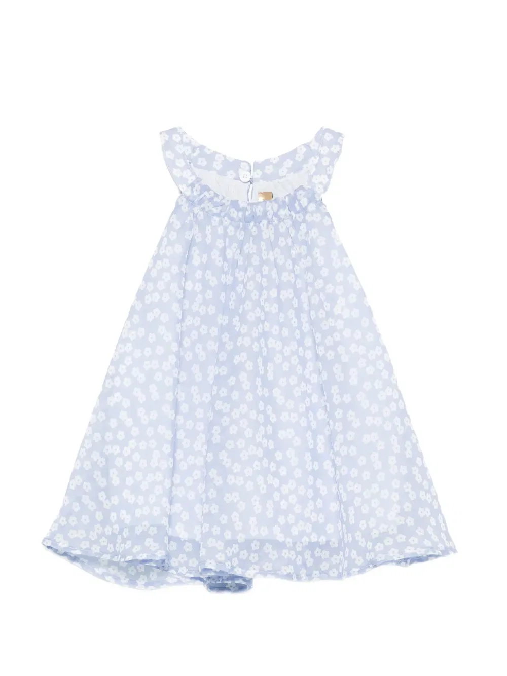 Блузка с цветочным принтом Stella Mccartney Kids, синий