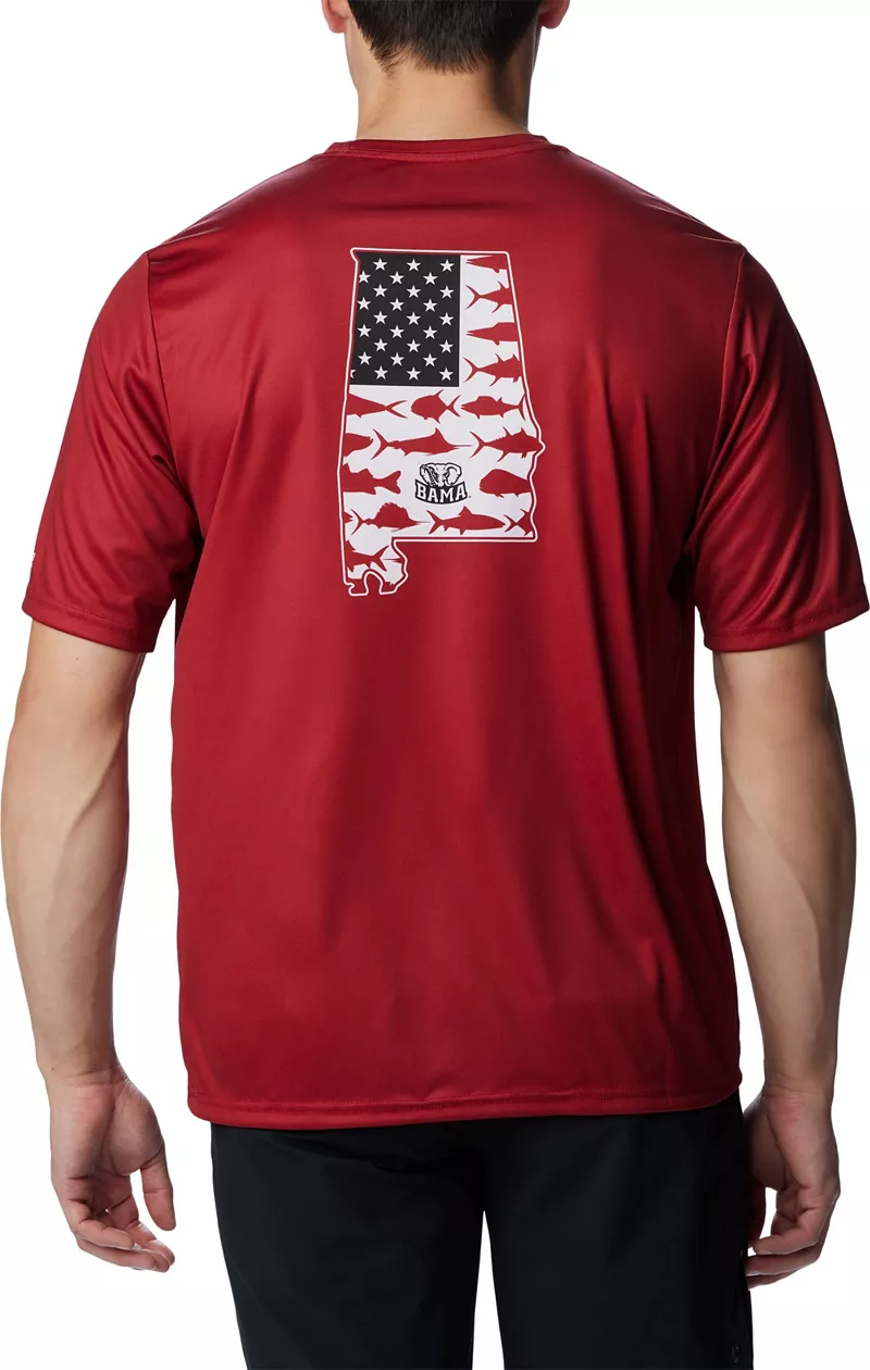 

Мужская футболка Columbia Alabama Crimson Tide Crimson Terminal Tackle