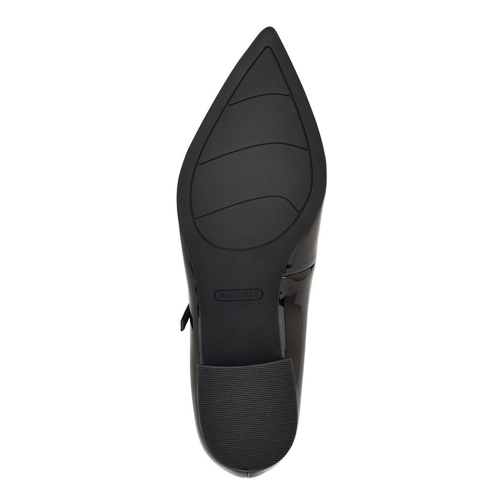 Женские туфли-лодочки Nine West Pins на блочном каблуке с острым носком, цвет Dark Natural — фото 3