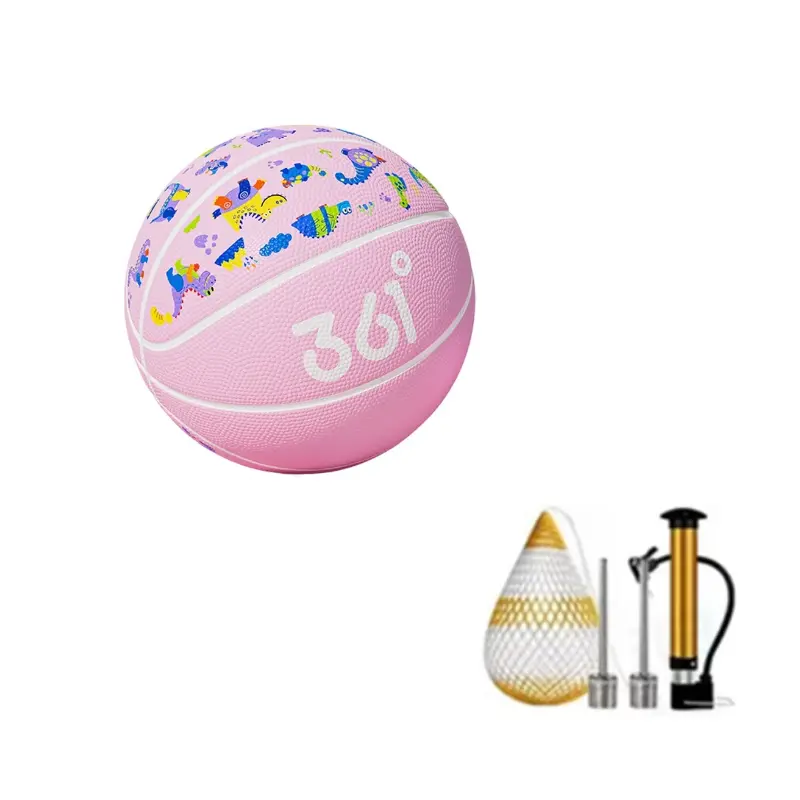 

Резиновый баскетбольный мяч размер 4 5 для уличных тренировок детская версия для материкового Китая 361°, bubble powder-high-rebound abrasion-resistant