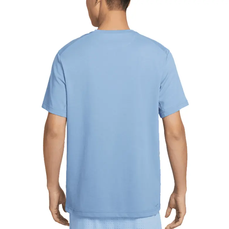 Nike Мужская синяя футболка Dri Fit с круглым вырезом — фото 3