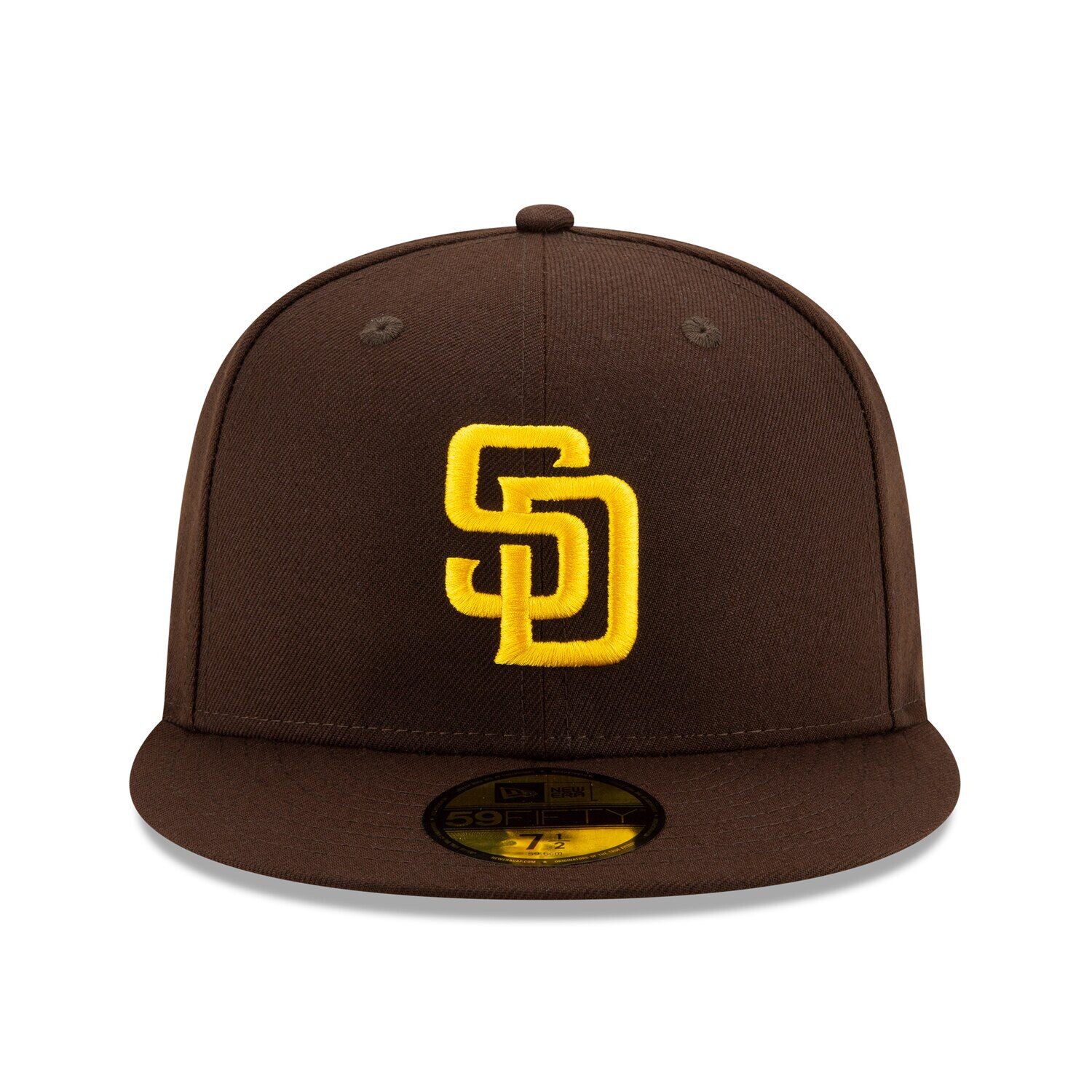 Мужская приталенная кепка New Era Brown San Diego Padres 2020 Authentic Collection On-Field 59FIFTY — фото 2