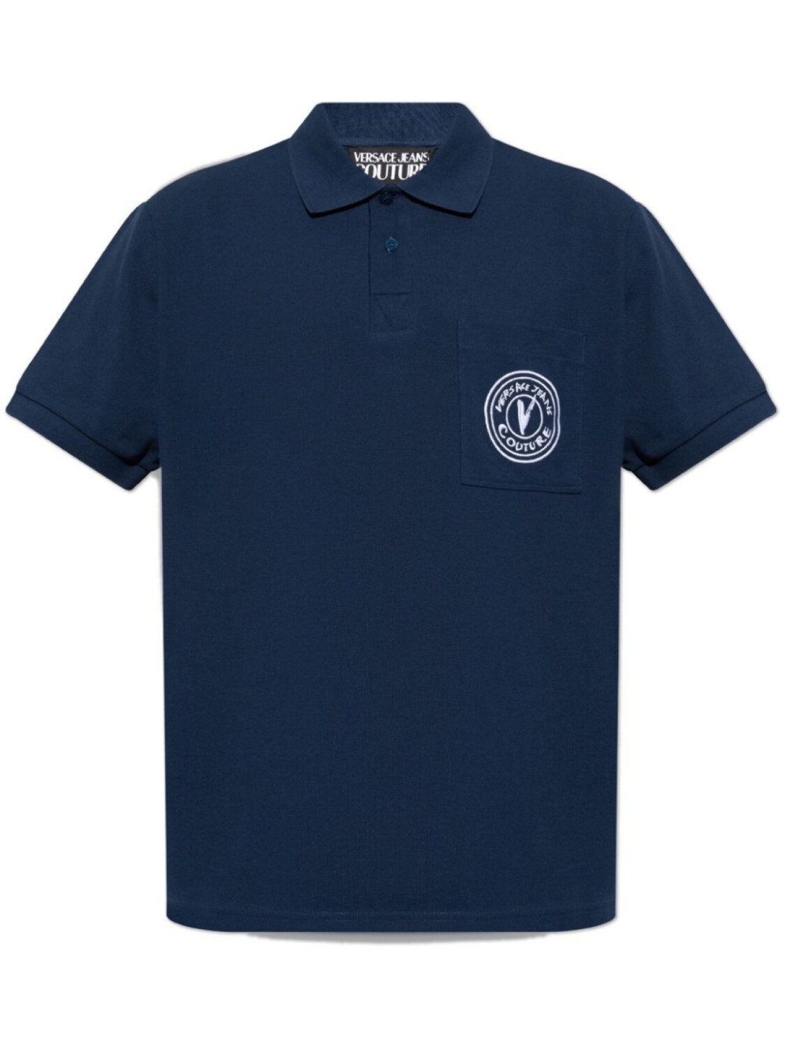 

Versace Jeans Couture рубашка поло с вышитым логотипом, синий